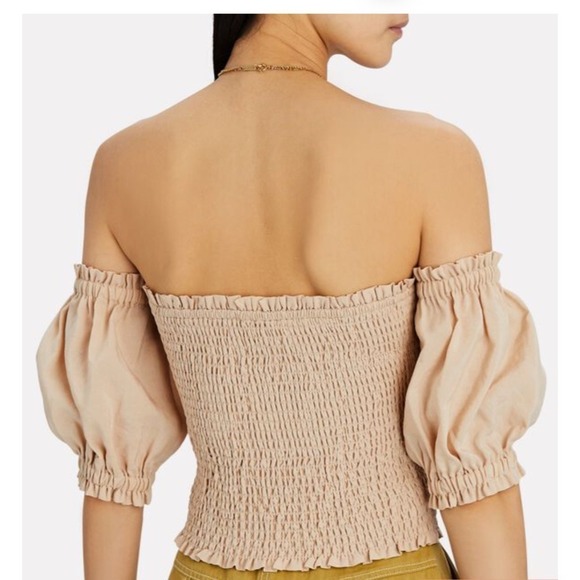 INTERMIX
Marissa Smocked Puff Sleeve Top L - Picture 4 of 11